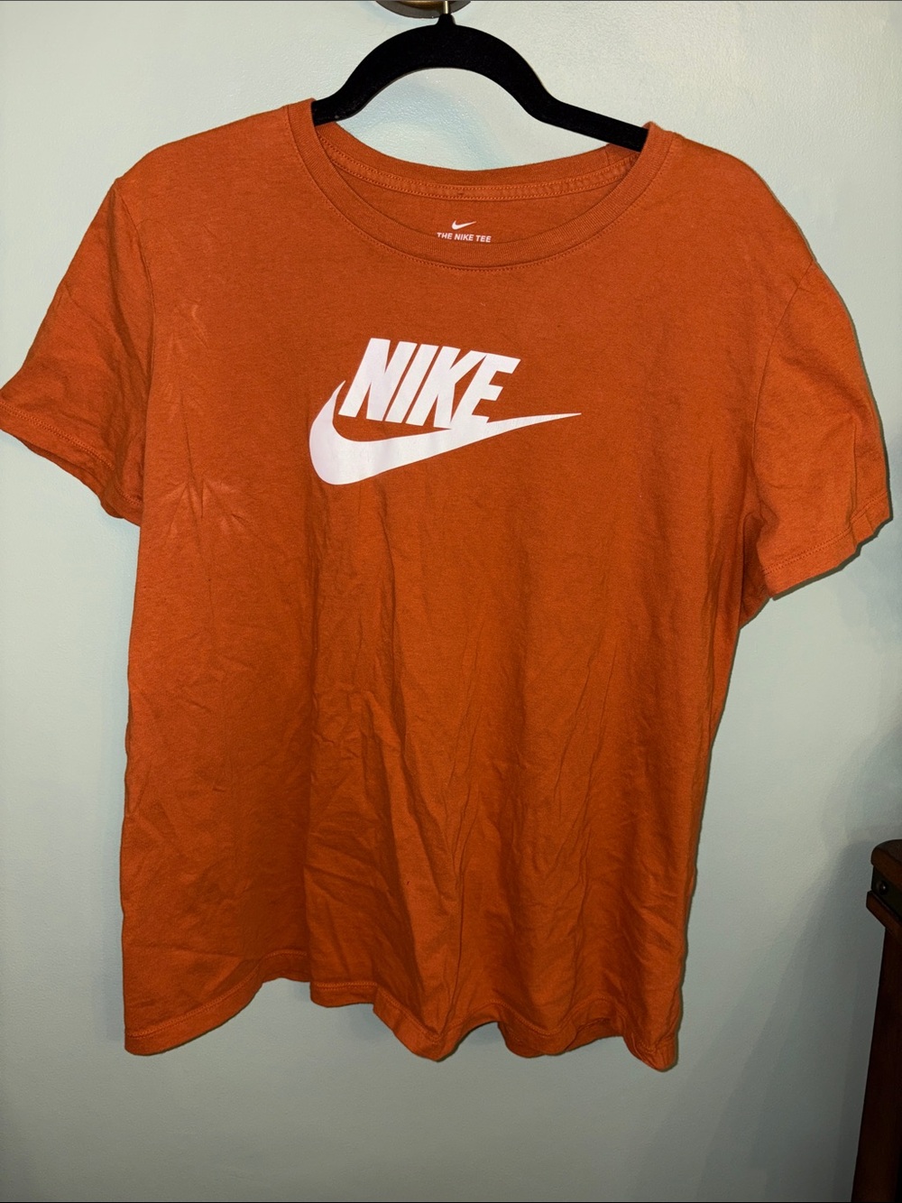 Nike Orange Graphic Logo Tee